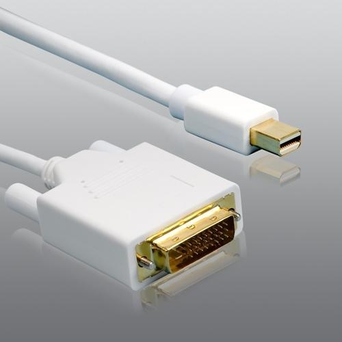Produktbild HDgear Mini-DisplayPortzuDVIKabel,weiss,1.5m (1.50 m, DisplayPort, DVI)