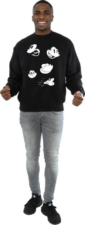 Actual product image Disney Mens Mickey Mouse Faces Sweatshirt (S)