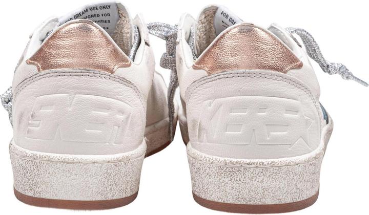 Produktbild Golden Goose ball star leather sneakers with light blue suede star (40)