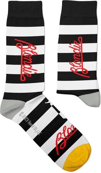Actual product image Blondie Unisex Adult Parallel Lines Socks (40.5 - 45.5)