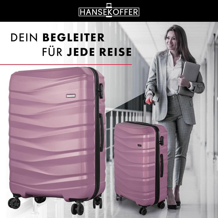 Produktbild Hansekoffer Hartschalenkoffer mit Rollen und Zahlenschloss (105 l, L (90 - 115l))