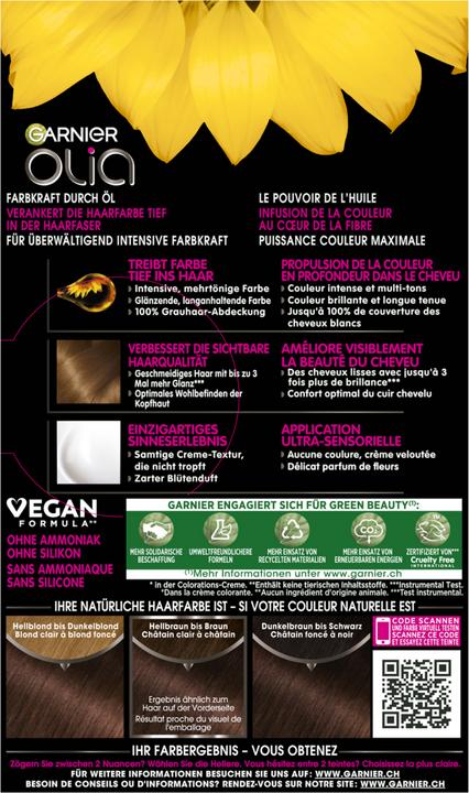 Actual product image Garnier Olia (4.8 Mocha)