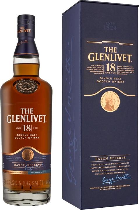 Immagine prodotto The Glenlivet 18 Years + GB (1 x 70 cl)